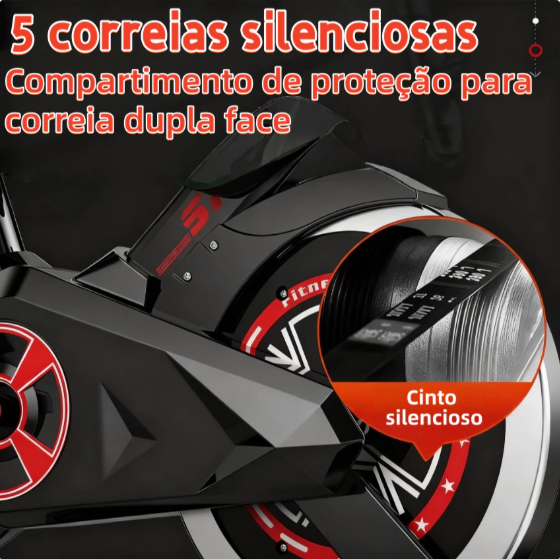Bicicleta Spinning Ergométrica Para Exercícios Com Monitor Profissional Sport Suporta até 120kg